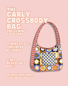 Carly Crossbody Bag PDF sewing pattern